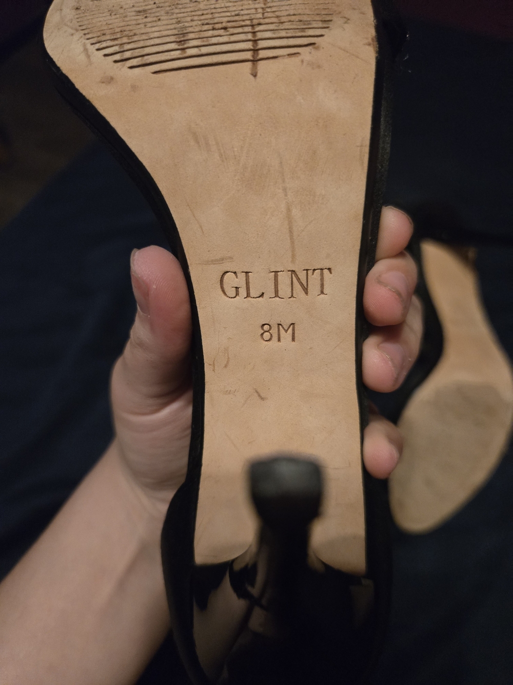 Glint Black Crystal-Embellished High Heel Sandals - Picture 5 of 6